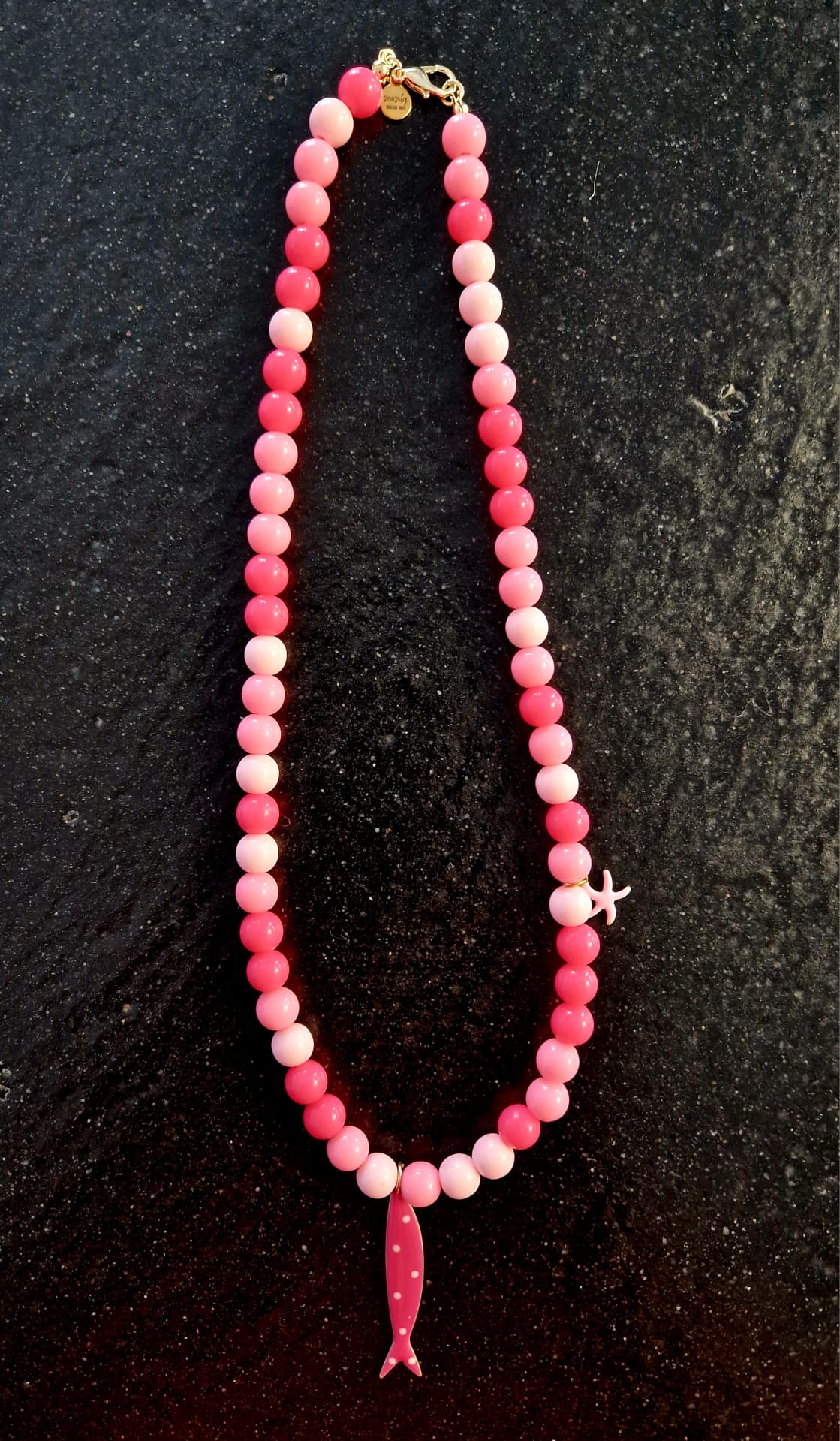 COLLANA BEADS PINK