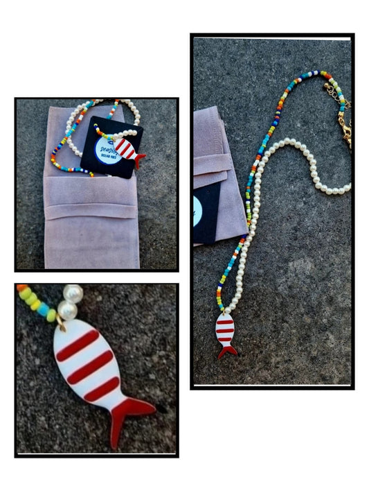 COLLANA MIX PESCE ROSSO