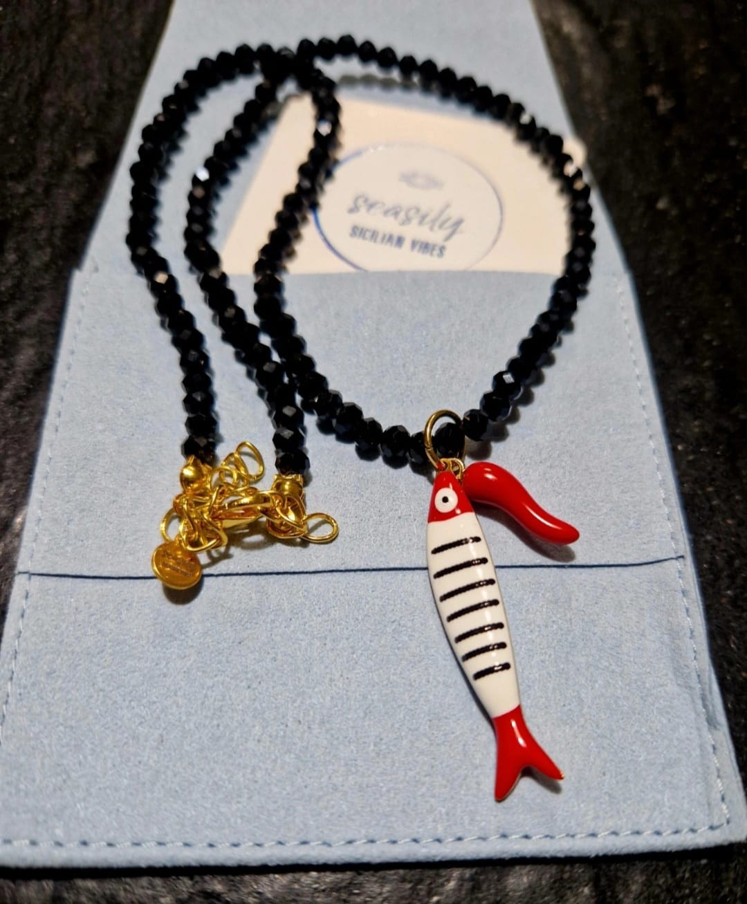 COLLANA LUCKY SARDINA