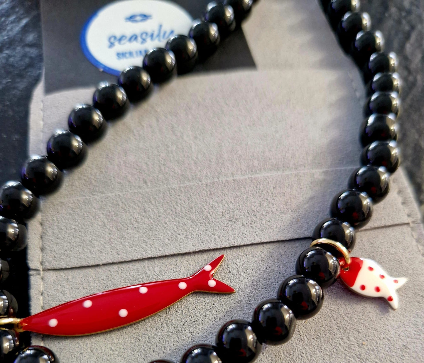 COLLANA BEADS BLACK