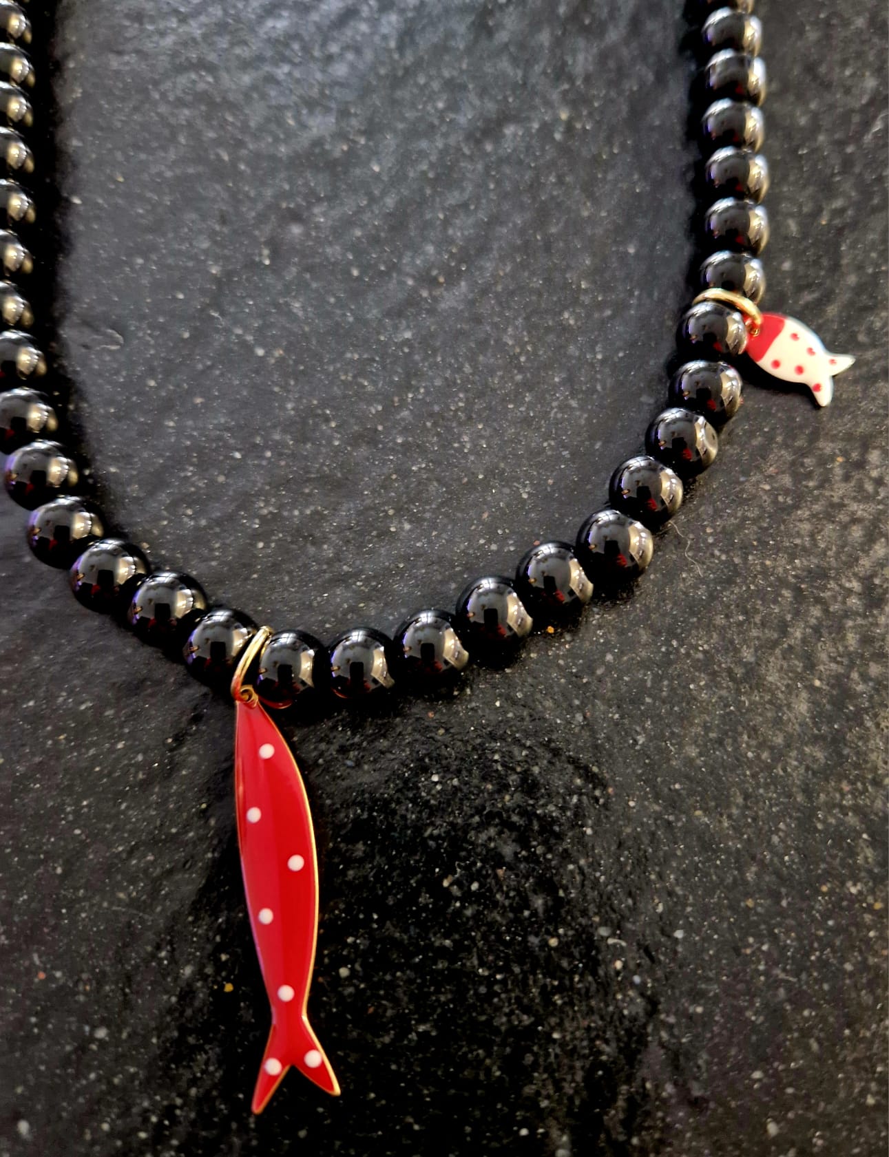 COLLANA BEADS BLACK