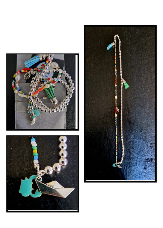 COLLANA NAPPINE OLTREMARE