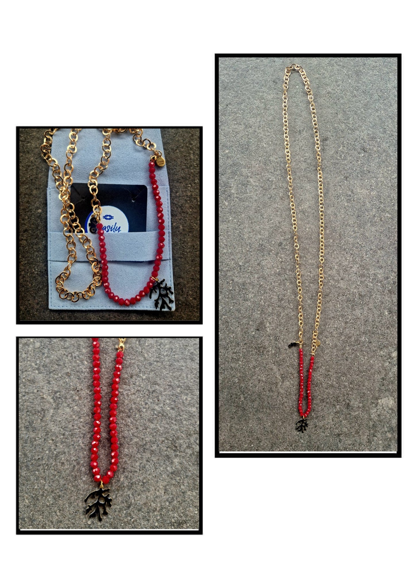 COLLANA MIX ROUGE