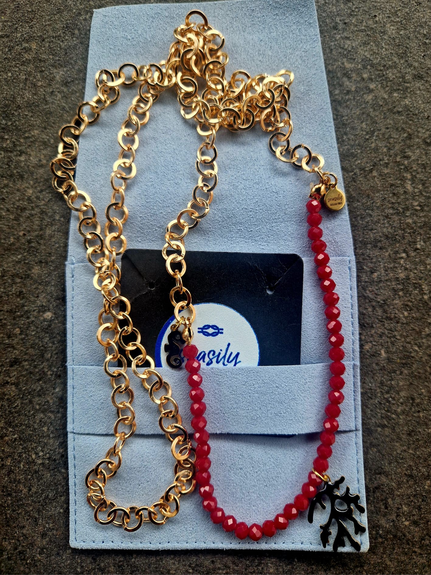 COLLANA MIX ROUGE