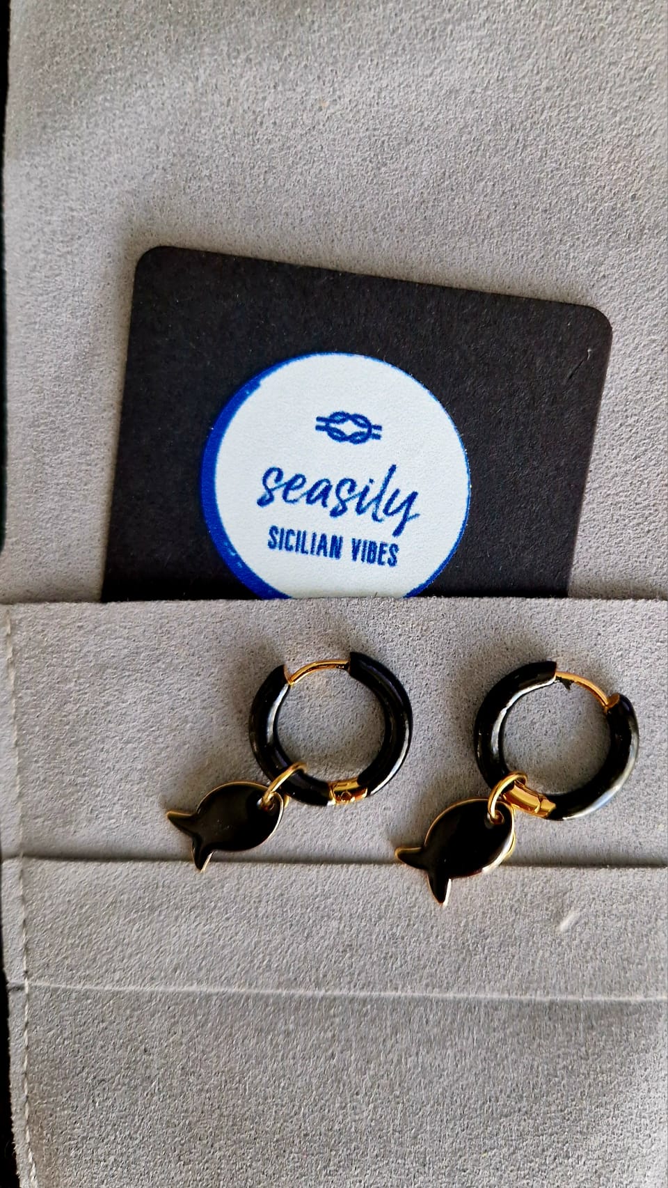 ORECCHINI CIRCLE BLACK